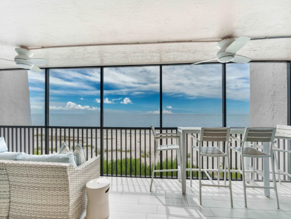 Sanibel Island Three Bedroom Beach Condo Gulf-Front